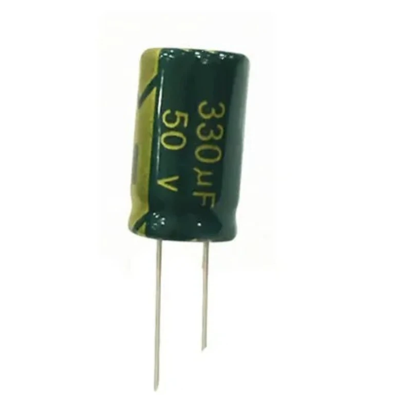 500PCS 50V 330UF 330UF 50V   Electrolytic Capacitors Size:  10X17 best quality New origina