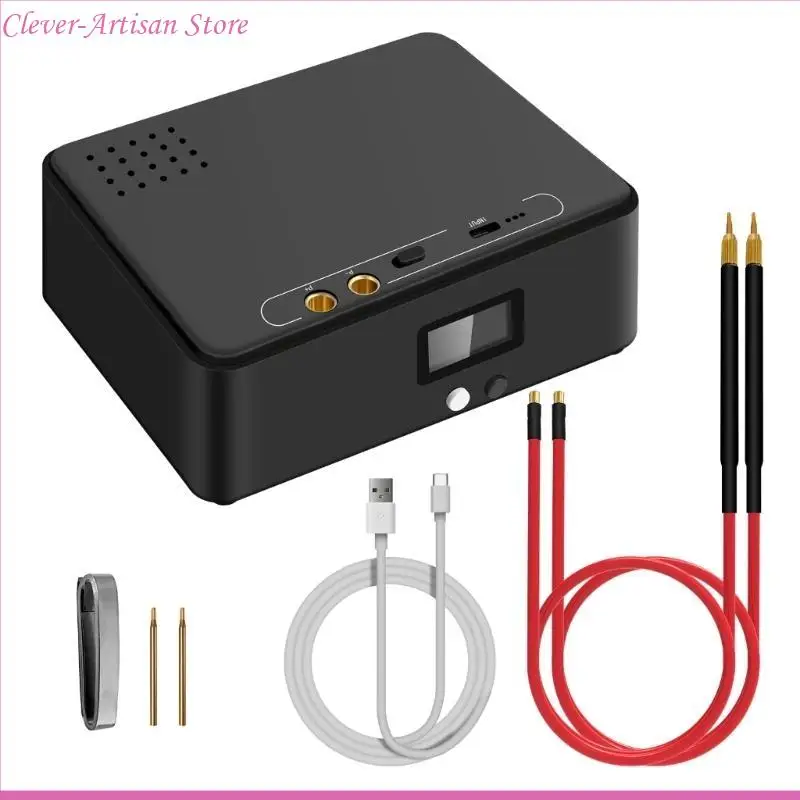 

E06B Handheld Spot Welder Spot Welding Machine 30Gears for 18650 Battery Portable Mini Welder with Digital LCD Display