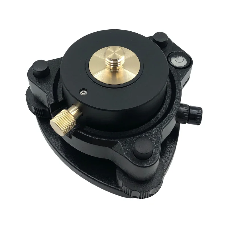 

Black Three-Jaw Tribrach & Rotating Adapter 5/8"x11 With Optical Plummet For Total Station Prism Support And GPS