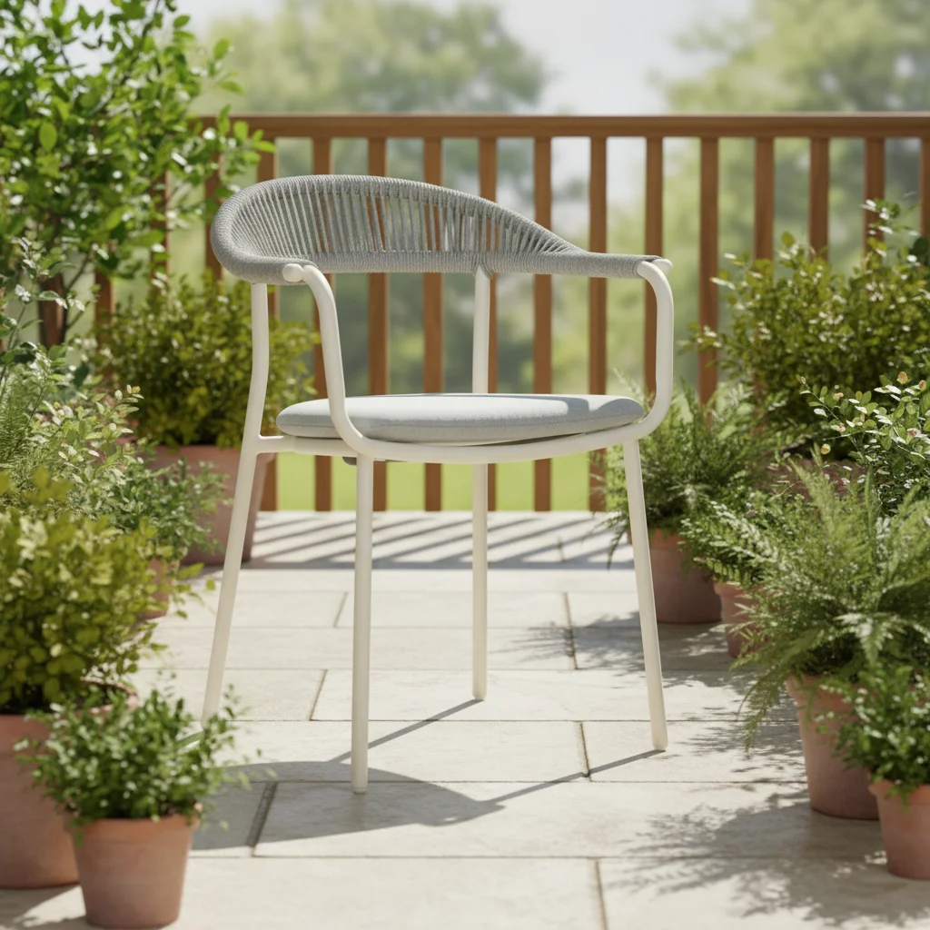 Modern Durable Aluminum Alloy Outdoor Dining Furniture for Hotel & Villa Use Easy to Carry 1 Year Warranty