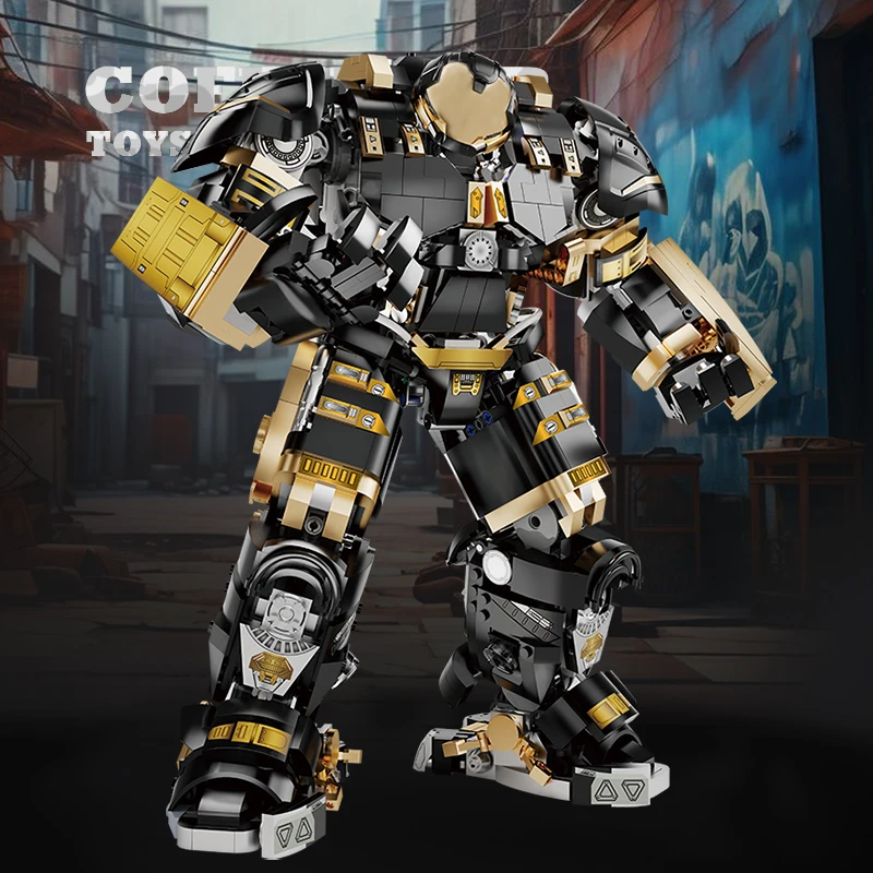 Batalha de combate mech modelo moc tijolos kit super mecha robô blocos de construção figura ação quebra-cabeça brinquedos adulto presente aniversário haste novo