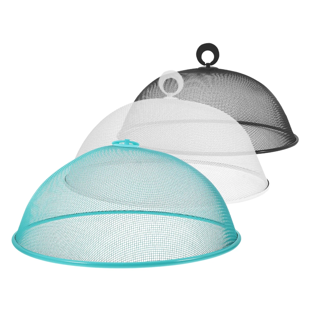 

3 Pcs Metal Mesh Food Cover Dome Camping Mesh Protector Stainless Steel Food Cover Kitchen Bar Utensils Dining