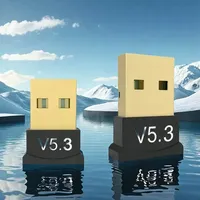 Wireless USB Bluetooth 5.3 Adapter Bluetooth 5.3 Transmitte Music Receiver Adaptador for Computer PC Laptop Earphone Mini S F8S1