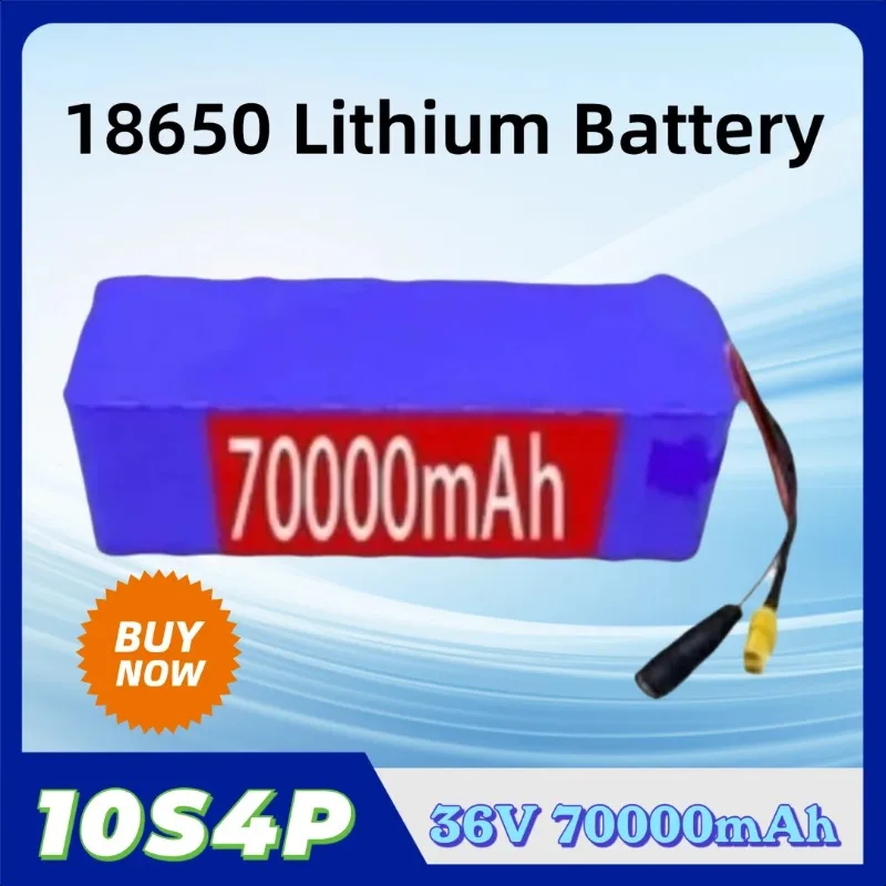 

18650 Lithium Battery 10S4P 36V 70000mAh Electric Vehicle Power Electric Bicycle Lithium Battery