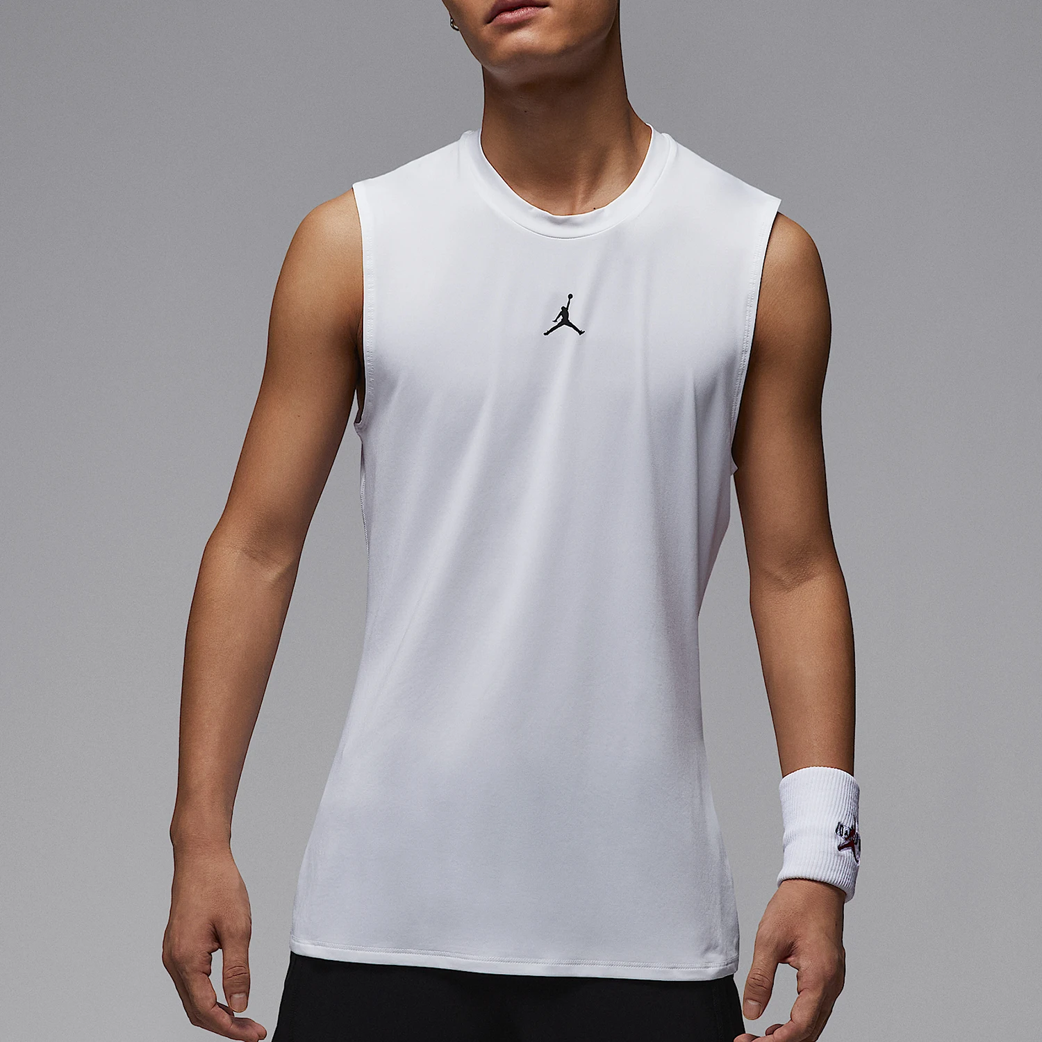Nike genuine JORDAN men's sleeveless tight fitting sports simple T-shirt vest HV4102-100