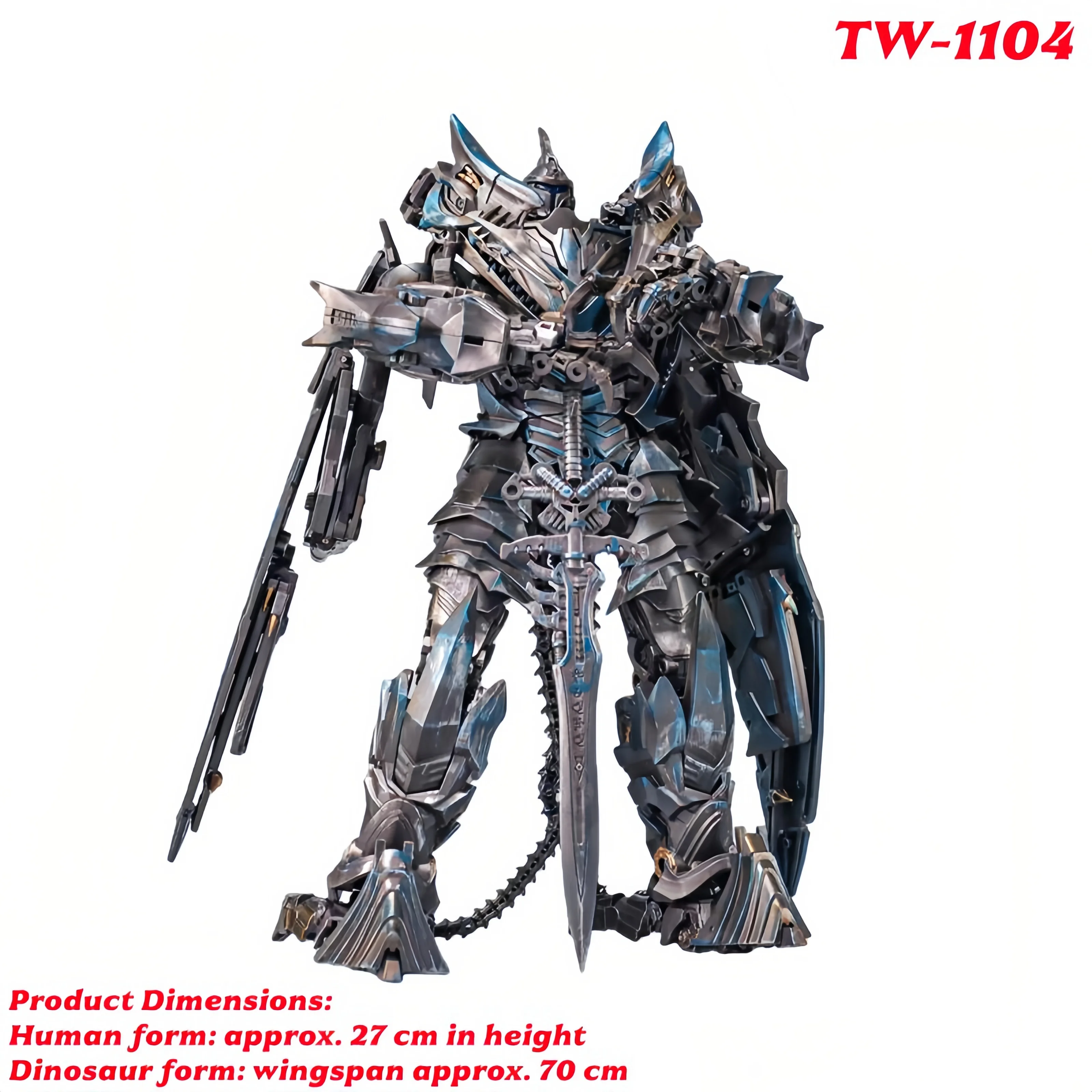 

Transformation Strafe Dinobot Action Figure 27cm Human Form 70cm Wingspan Dinosaur Deformation Robot Model Toys