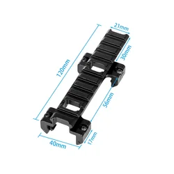 Soporte táctico de riel Picatinny de 20mm para Marui MP5 G3 Airsoft-extensión de Base de guía de cola de milano Weaver Scope