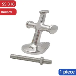 Marine Grade 316 Stainless Steel Single Cross Bollard Heavy Duty Dock Bollard
