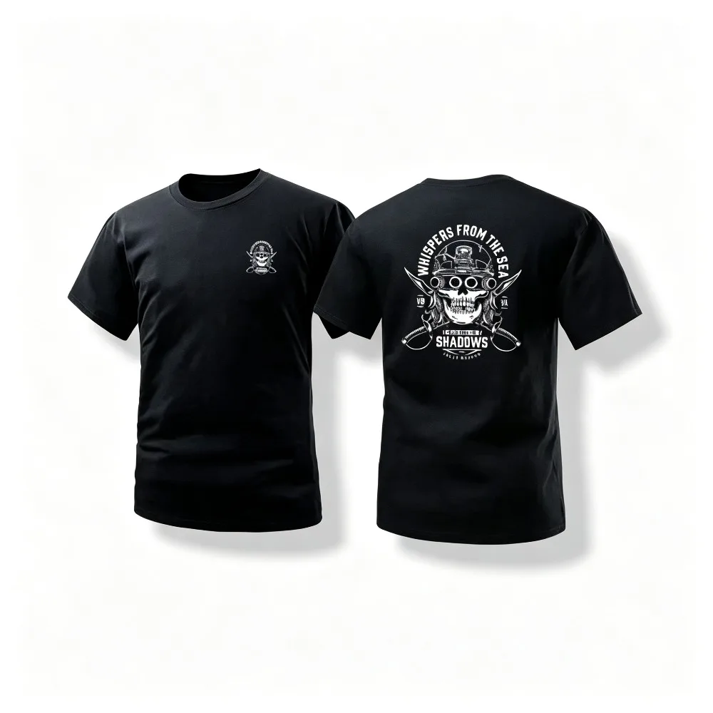 2026 New  American Tactical Print T-shirt for Men, Ins Tough Style Loose Retro Round-neck Short-sleeved Trendy Top