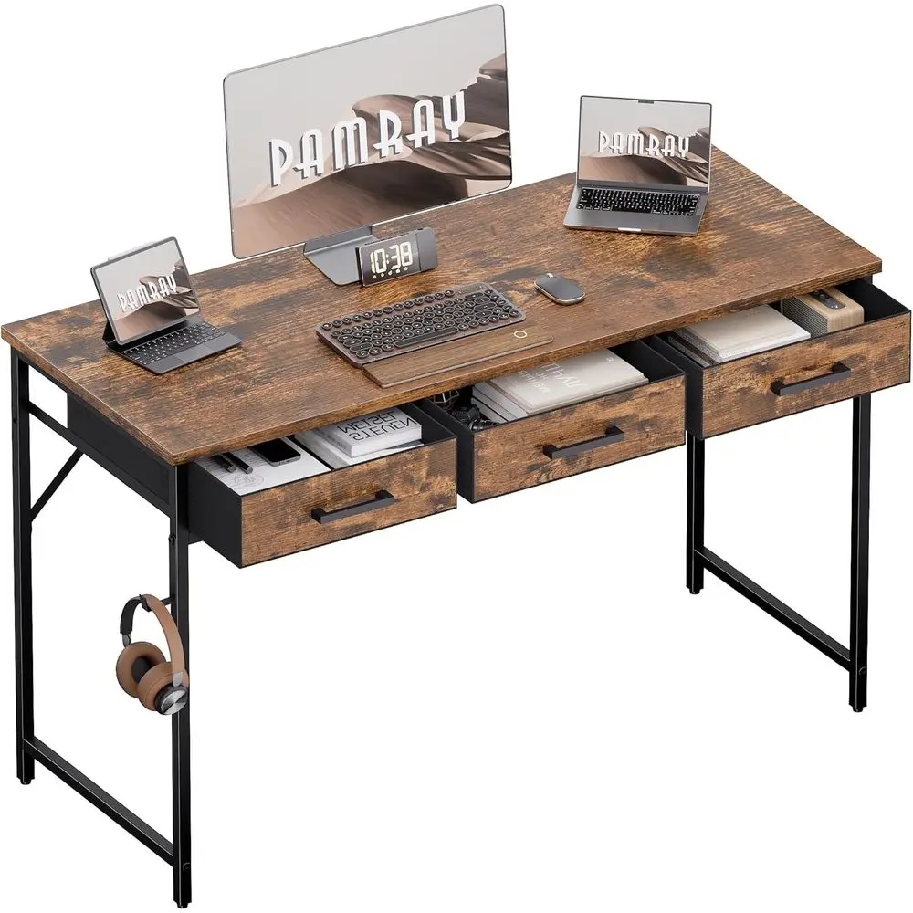 Vintage 47 Compact Desk For Small Spaces: Ideal For Home Of…