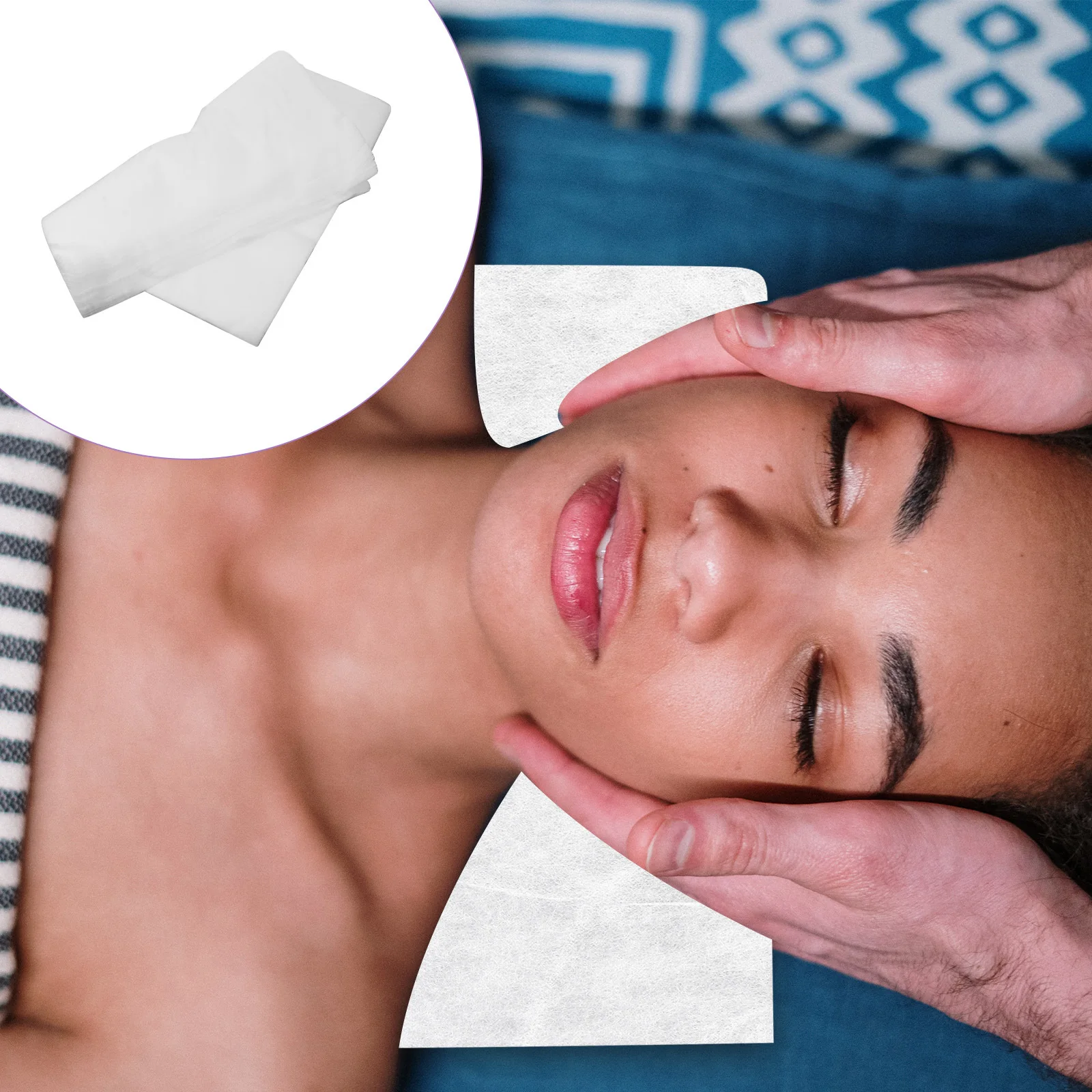 

200 шт., салон, спа, крышка с отверстием для лица, нетканая одноразовая массажная подушка для лица, массажная крышка для лица, товары для красоты