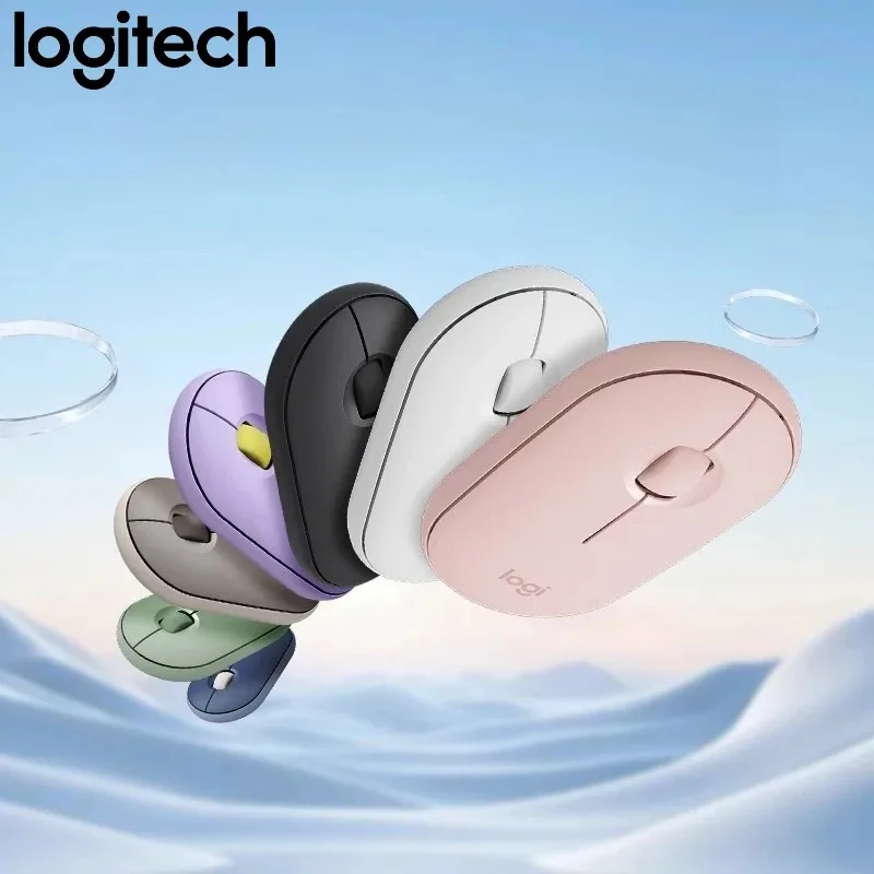 

Logitech M350 Pebble Wireless Mouse Multi-Device Silent Click 1000 DPI 18 Months Battery for PC Mac iPad Smartphone + MX3S/M100R