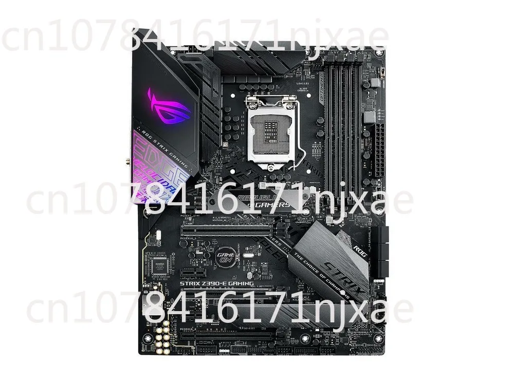 

90% новая игровая материнская плата для ASUS ROG Strix Z390-E с поддержкой Z390E WIFI DDR4 64 ГБ