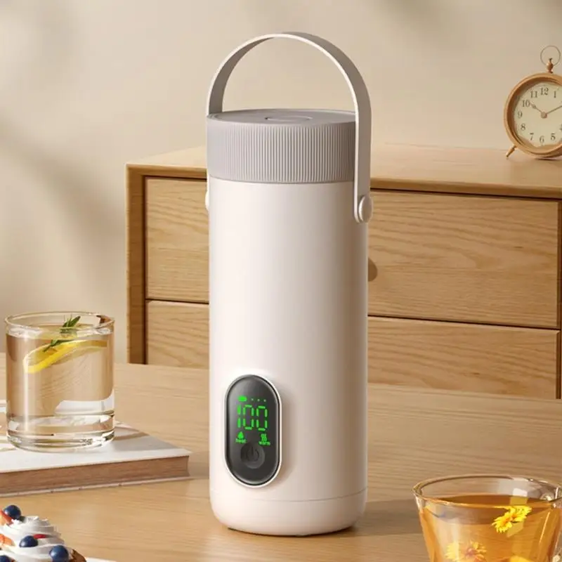 A5YC Electric Travel Kettle 350 มล. เครื่องทำความร้อนนมทารก 27000mAh แบตเตอรี่เดือดอย่างรวดเร็ว