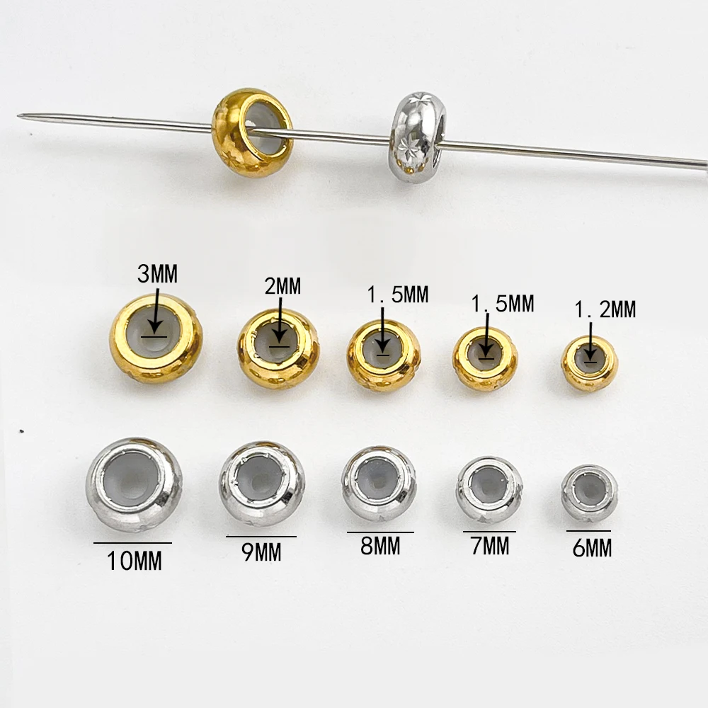 Cordial Design 50Pcs Jewelry Findings/Hand Made/Stainless Steel/Spacers Beads/DIY Accessories/Beads For Bracelets #195482