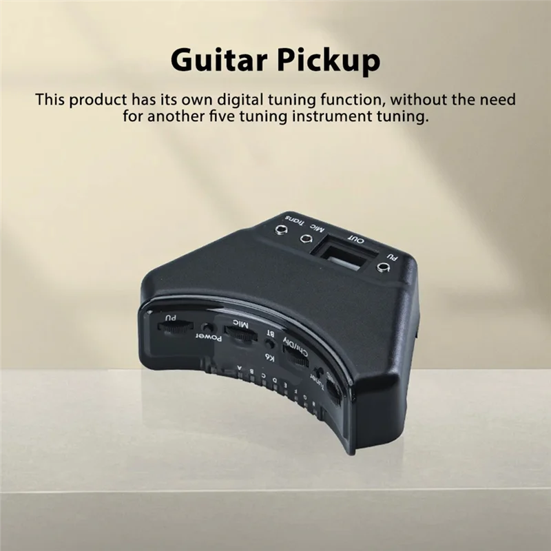 

A76F-Guitar Pickup Wooden Guitar Sound Hole Pickup Board Double Pickup Resonance/Anti-Howl/BT No Punching Guitar Pickup