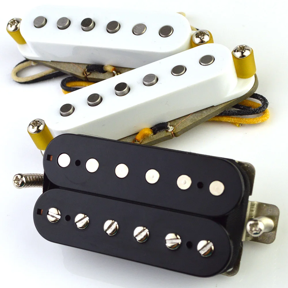 HSS S*hr V70 Neck / Middle 5.8K SSV Bridge 9.2K Handwound Alnico 5 Electric guitar Vintage Humbucker Bridge black Open Pickup