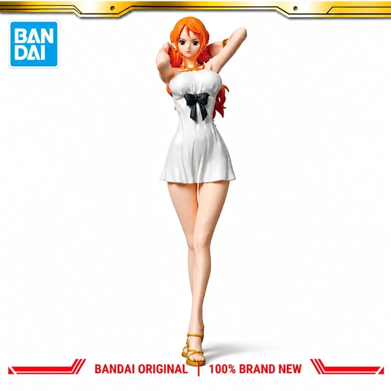 In Stock Bandai Original Banpresto One Piece Nami Action Figure Model Doll Brand New Boxed Anime Characters Toys Model Garage