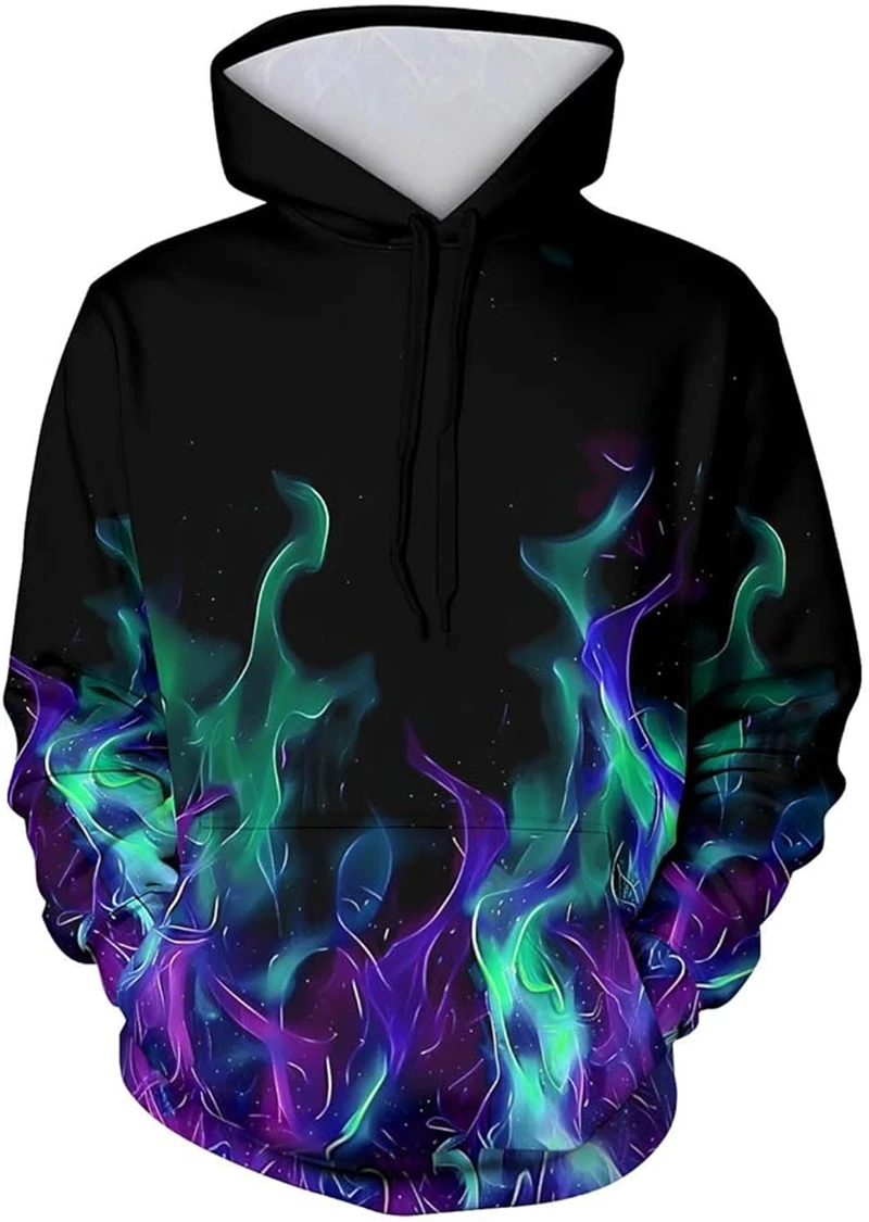 

Flame Graphic Hoodie 3D Sweatshirt For Men/Women Hooded Fashion Hip Hop Coat Mens Clothing Fashion Oversized Y2k Men Clothing