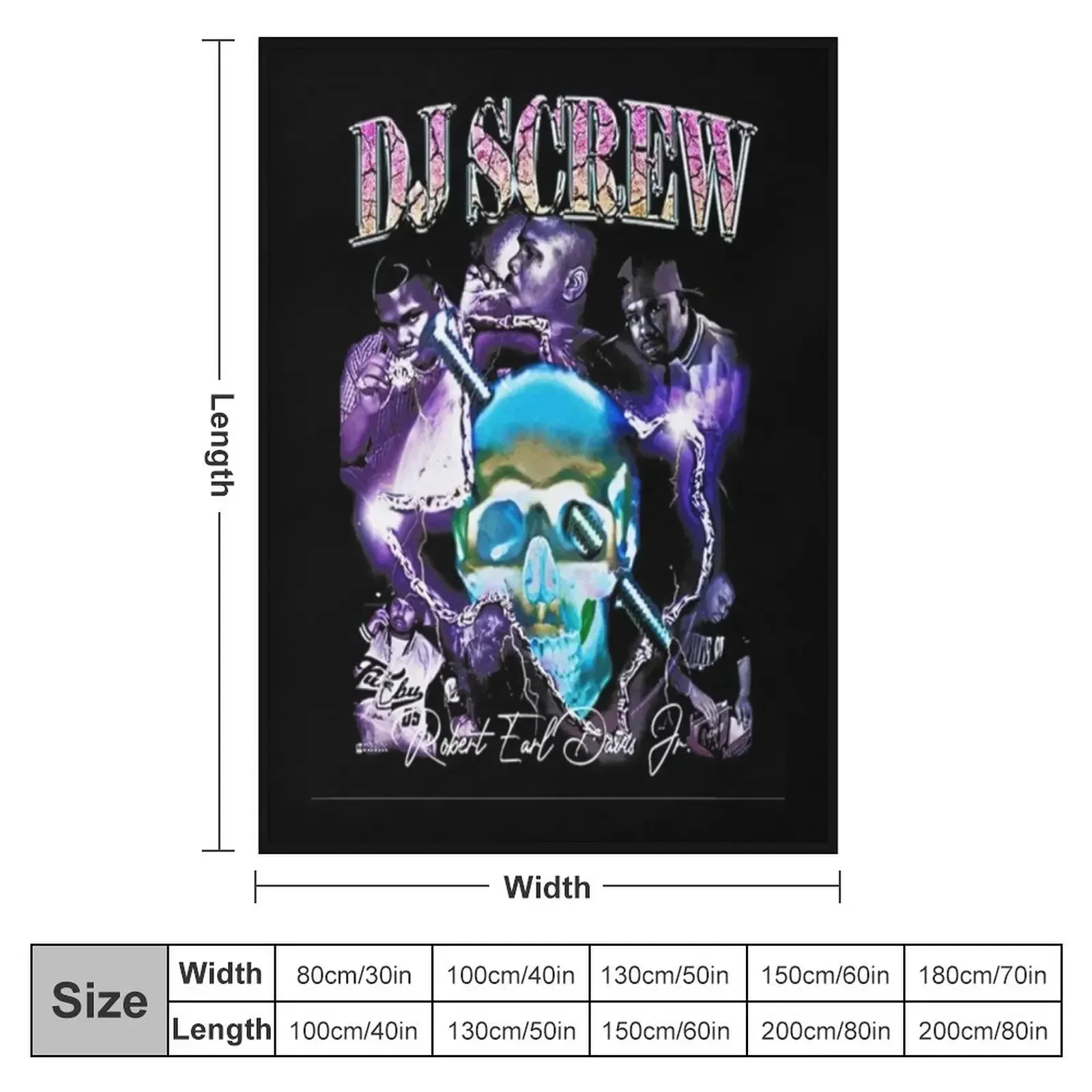 Dj Screw Throw Blanket Large for winter Blankets