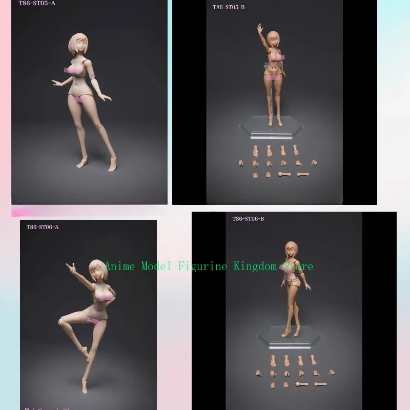 

in Stock Cool 1/12 Semi-Encapsulated Plump Hip Female Action Figure Model with Articulated Joints Collectible Gift