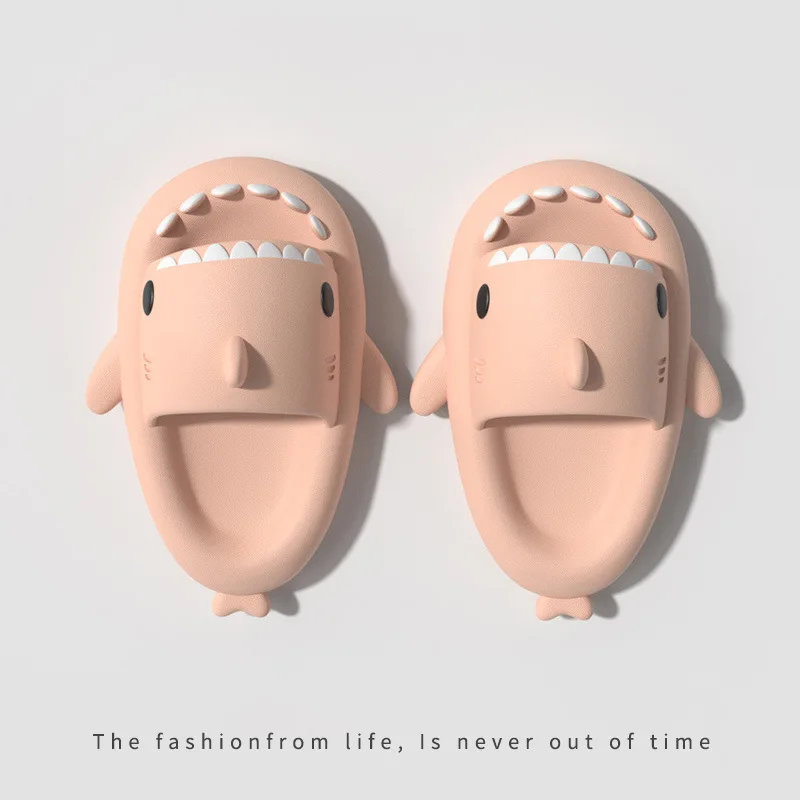 Summer Shark Slippers Women Shark Slides Men Indoor Bathroom Flip Flops Fashion Flat Shoes Cartoon Soft EVA Women Shoes