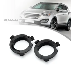 2Pc For Mitsubishi Outlander Hyundai i40 Kona Veloster H7 Led Bulb Cap Mount Ring Headlamp Socket Headlight Base Adapter Holder