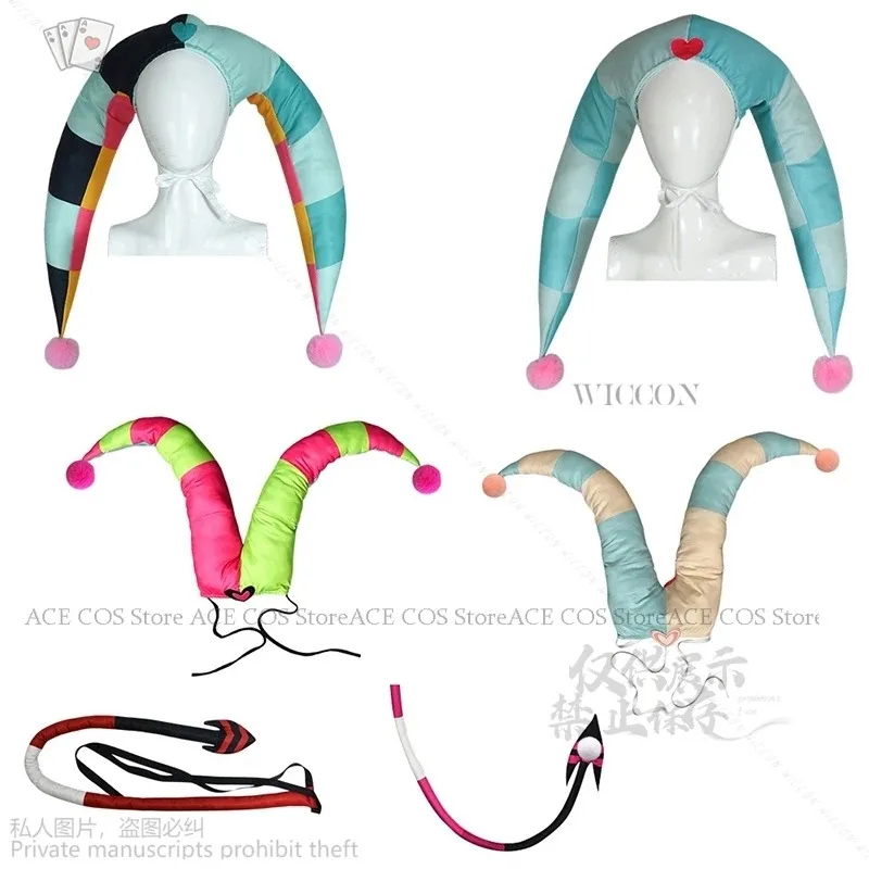 NewFizzarolli 판타지아 모자 의상 만화 Helluva 코스프레 보스 변장 의상 여성 성인 소녀 할로윈 롤 플레잉 Lolita2025