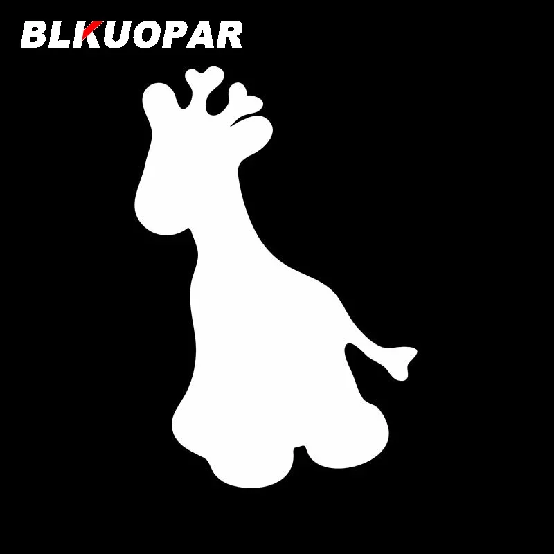 BLKUOPAR Cute Giraffe Silhouette Car Stickers Fashionable Decals Snowboard Vinyl Anime JDM Decoration Campervan RV Scratch-Proof