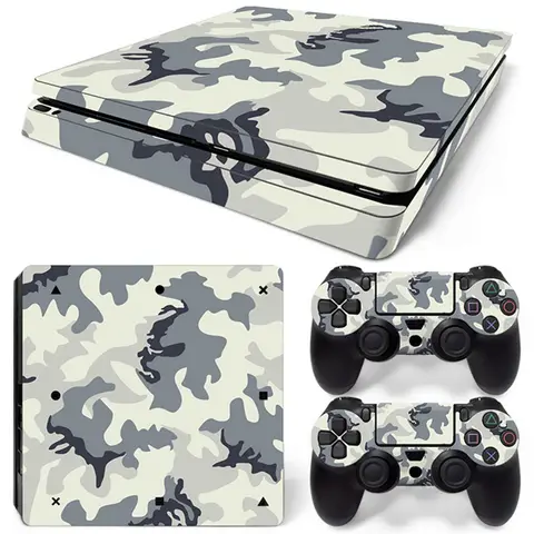 for PS4 slim skin sticker Design Waterproof Dustproof Skin Decorative Sticker Decal Cover for PS4 Slim