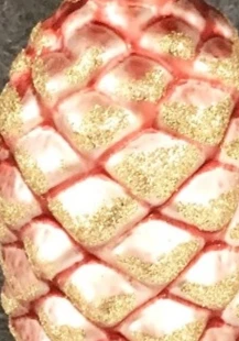 

Рождественская елка в подарок, экспорт, розовая шишка, сделай сам, ручная работа, 3 дюйма