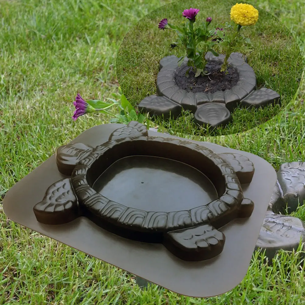 

Пластиковая форма для тротуарной плитки в виде черепахи, бетонная ступенька, создатель дорожки, многоразовое украшение для двора, форма для сада, сделай сам, L, художественный дизайн