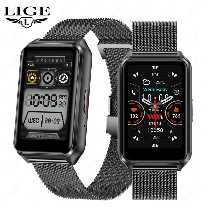 Reloj inteligente LIGE para mujer, moda para hombre, regalo, deportes, Fitness, Monitor de ritmo cardíaco y salud, esfera personalizada, asistente de voz Ai, reloj inteligente musical