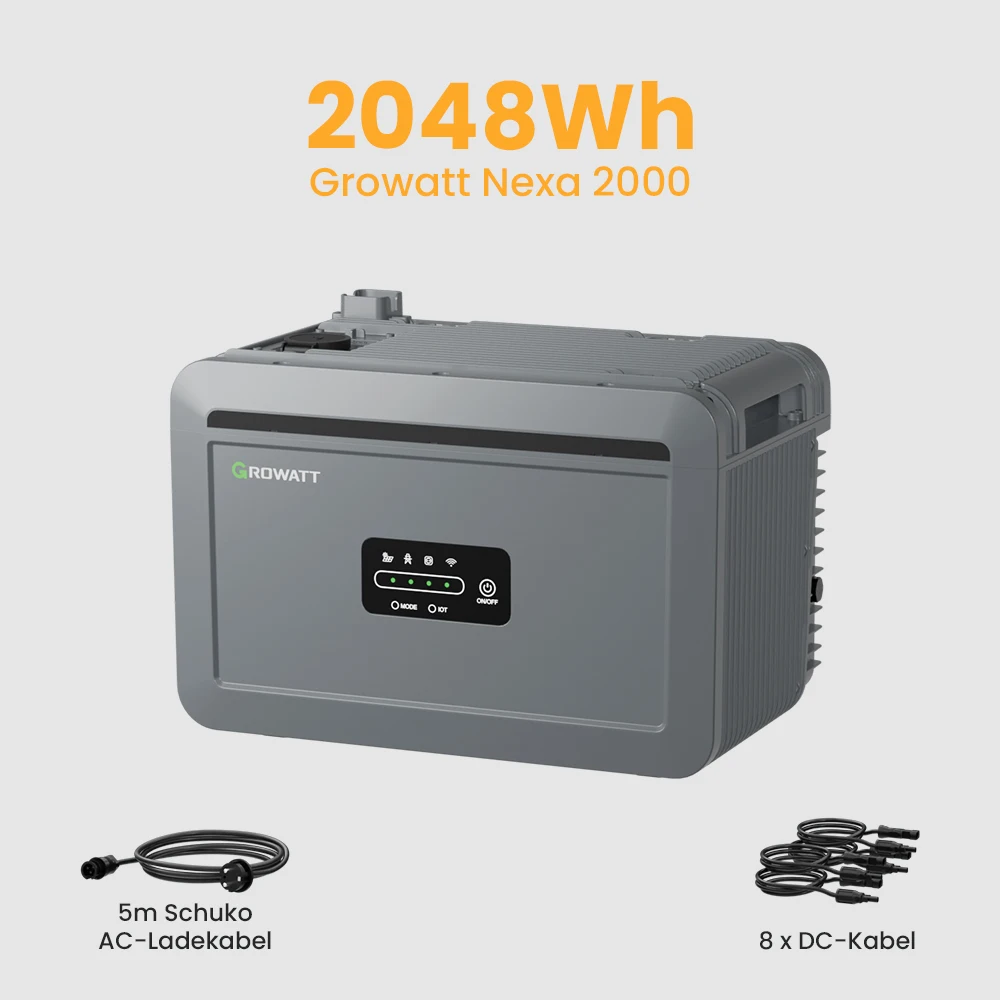 Growatt storage for balcony power plants NEXA 2000 2048Wh All-in-one solar storage