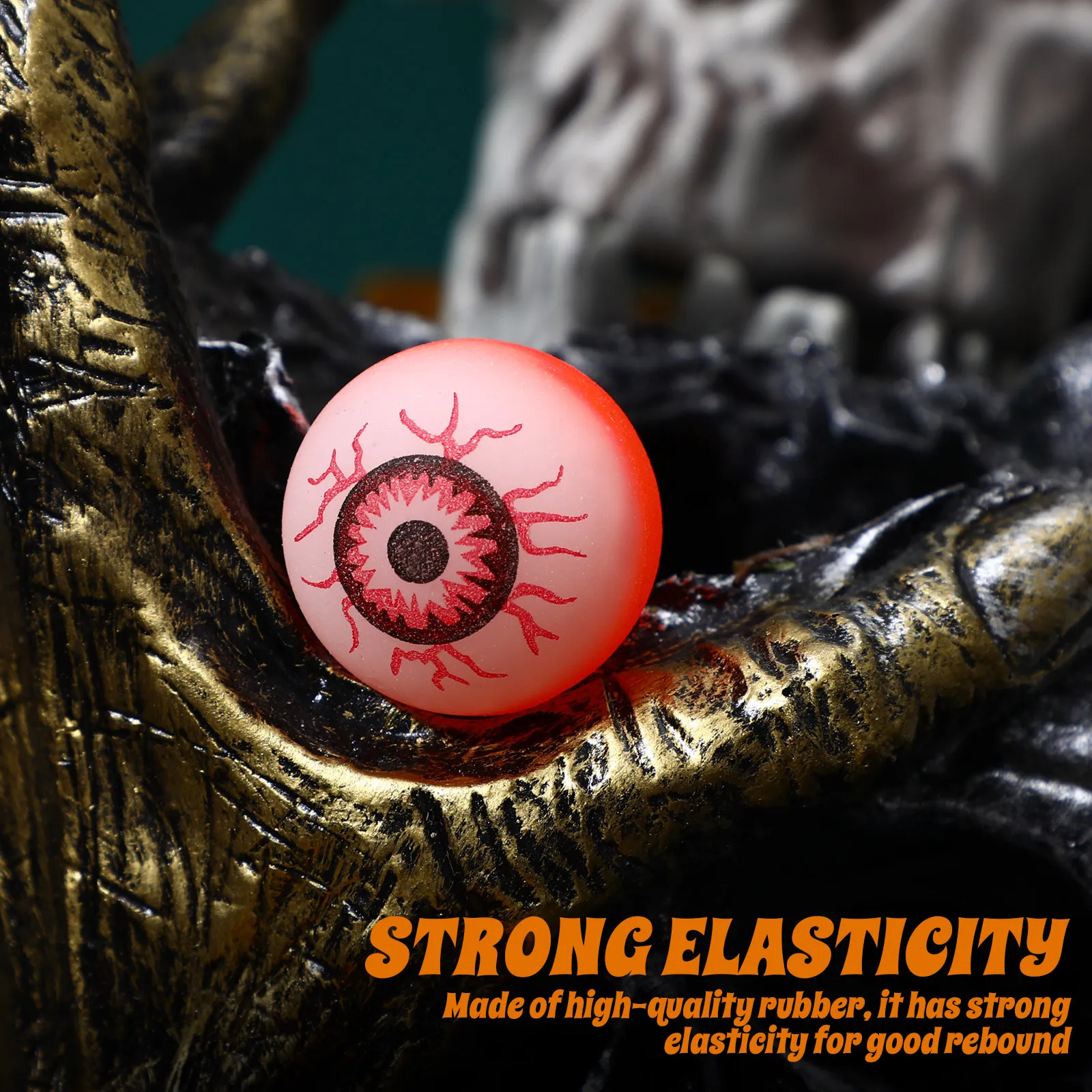 

10Pcs Halloween Bouncy Eyeballs 32Mm Premium Scary Balls for Party Favors Decorations Trick Or Treat Bags Carnival Prizes Bulk