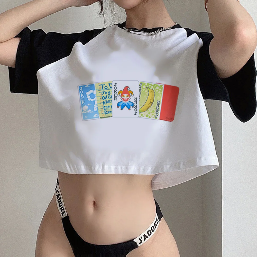 

Balatro crop top corset shoujo girl style 2025 Fairy gothic summer coquette Slim Fit Cute teens tees