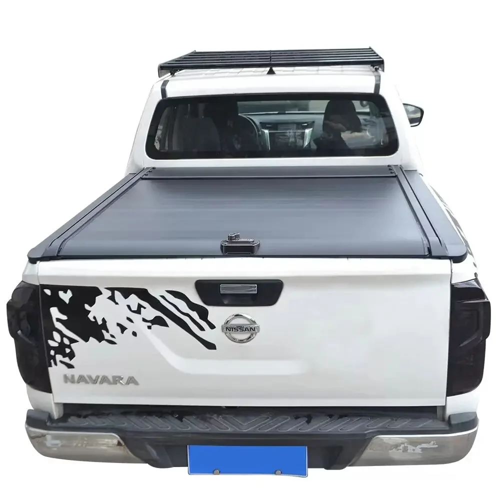 Pass words lock Retractable roller lid aluminum hard tonneau cove for Hilux Ford Ranger Navara Triton