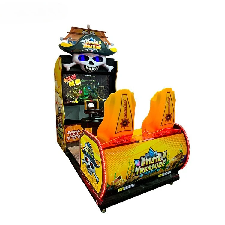 Two-Person Pirate Treasure Shooter Coin-Operated Arcade Shooting Machine for Kids' Indoor Mall Entertainment Excluding Freight