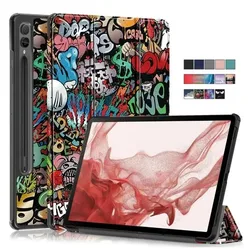For Samsung Galaxy Tab S9 Plus 12.4 inch S9 FE Plus 2023 Case Trifold Leather Tablet Funda For Galaxy Tab S9 2023 Case 11 inch