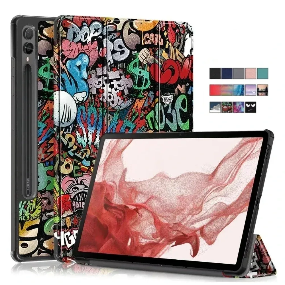 Etui Samsung Galaxy Tab S9 Plus 12,4 cala S9 FE Plus 2023 Etui Trifold Leather Tablet Funda Etui Samsung Galaxy Tab S9 2023 11 cali