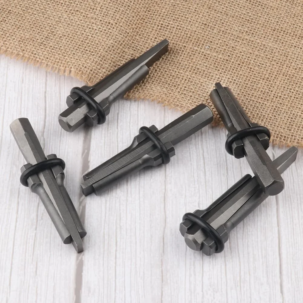 

5 Piece Rock Splitting Wedges and Spacers Set Heavy Duty 16mm Stone Splitter Tools for Masonry and Concrete Work
