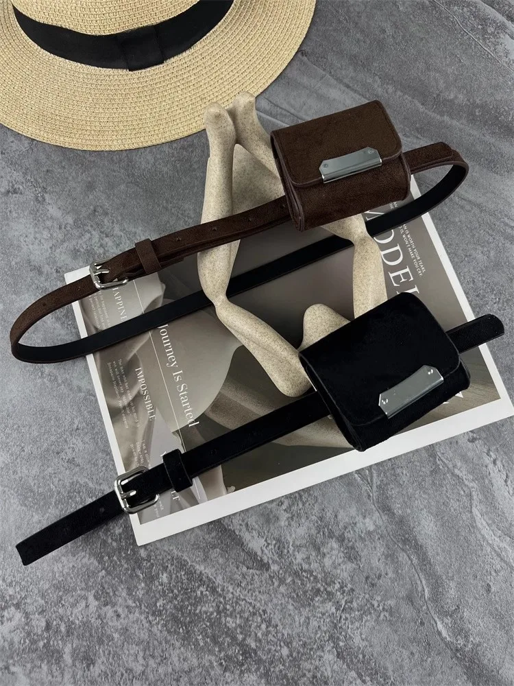 Sabuk Kulit Suede Wanita Vintage Punk Tas Korset Wanita Cummerbund Mantel Ikat Pinggang Gaun Dekorasi Sabuk Lebar J1666