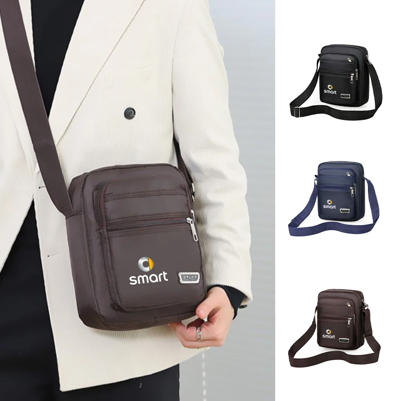 Car Shoulder Bag Sports Crossbody Bag Travel Backpack Men's Chest Storage Accessories For Smart Fortwo Forfour 451 453 450 3