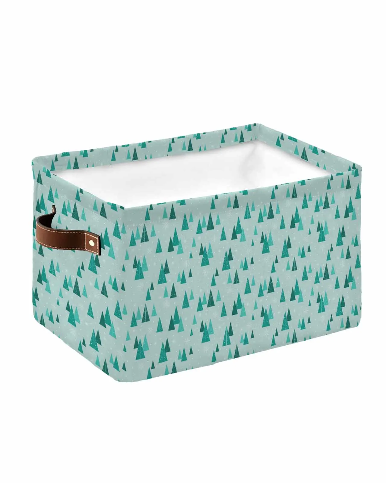 Snowflakes Hand-Painted Retro Style Waterproof Laundry Basket Folding Clothing Storage Basket Kids Toys Organizer Storage Bucket