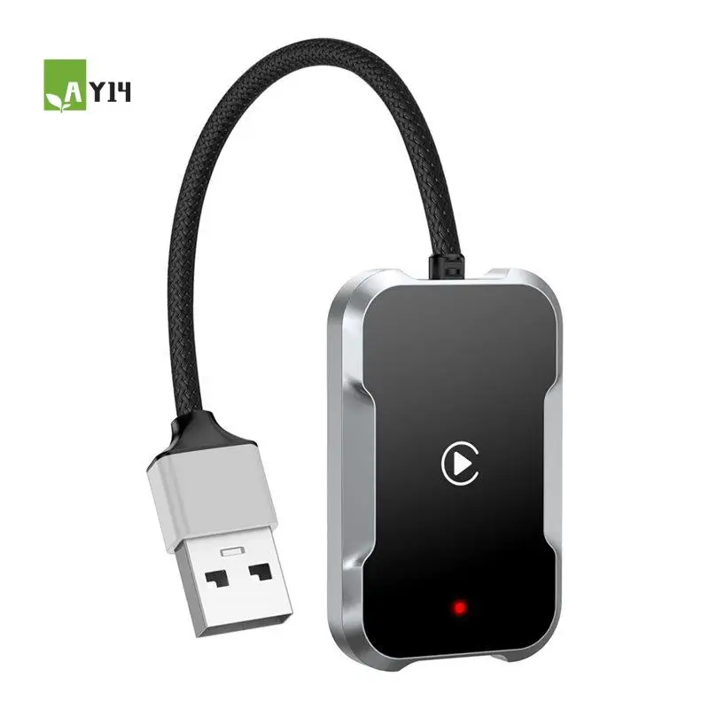 

AY14 -2-в-1 беспроводной адаптер Carplay, умный AI-бокс для подключения к автомобилю, Wi-Fi и Bluetooth, преобразует проводной Carplay в беспроводной.