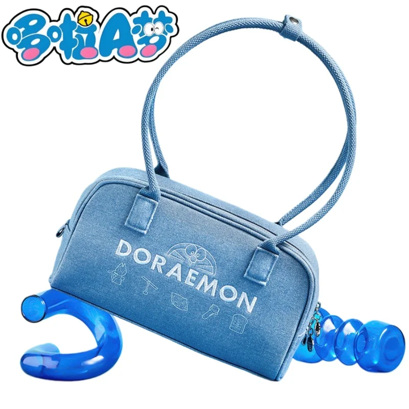 

Новая сумка через плечо с изображением Дораэмон, мультяшная сумка-кроссбоди с Дораэмоном, аниме-товары, праздничный подарок, вместительная сумка для хранения, для поездок на работу
