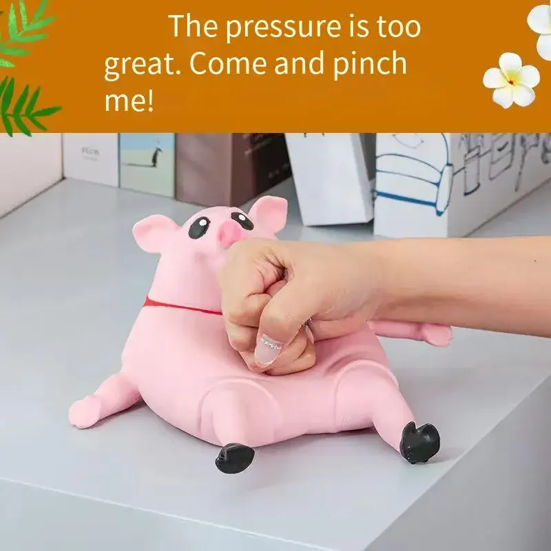 Squeeze Pink Pigs Antistress Toy Cute Squeeze Animals Lovely Piggy Doll Stress Relief Toy Decompression Piggy Squeeze Toy Gift