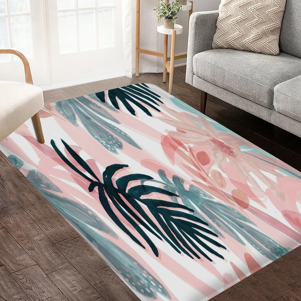Tropical Floral animal Kitchen Mat Cheaper Anti-slip Modern Living Room Balcony Printed Modern Home Decor