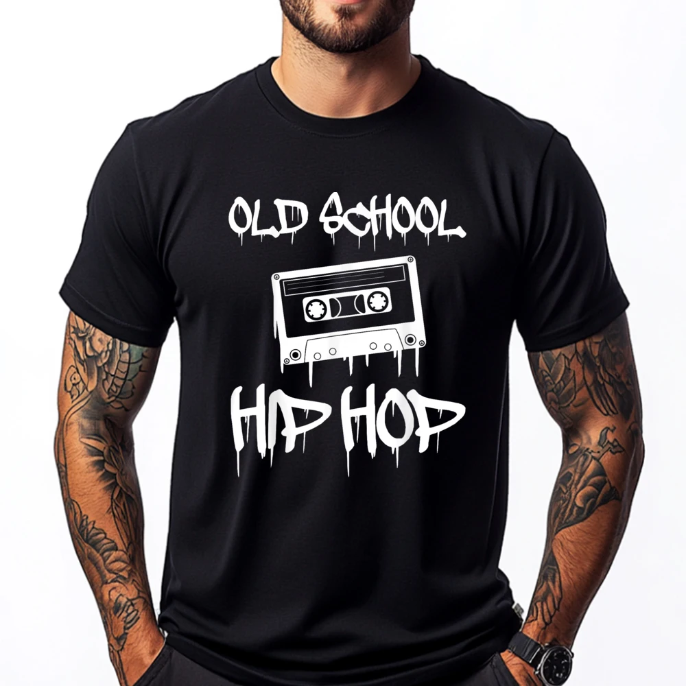 

Old School Rap Cassette Tape 80s 90s Grahpic Tee Shirt Men's Clothes T Shirts Classic Print Camisetas De Hombre