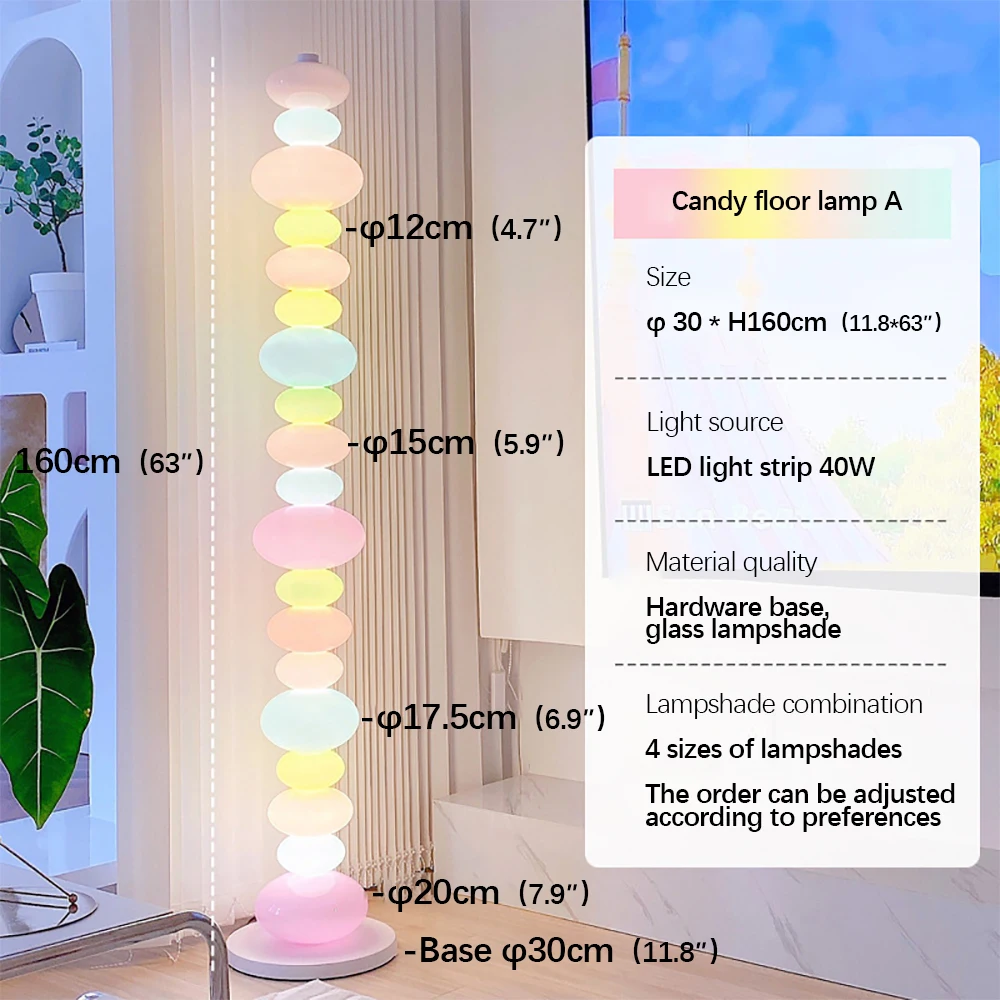 BERTH Nordic Children Floor Lamp Color Modern Family Iiving Room Bedroom Creativity LED Decorative Atmosphere